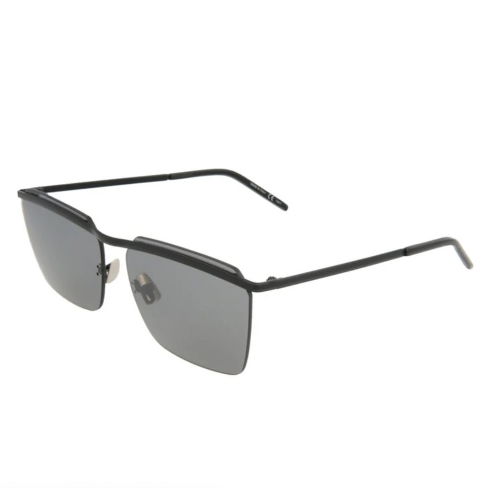 Saint Laurent Men's Black Metal Sunglasses!